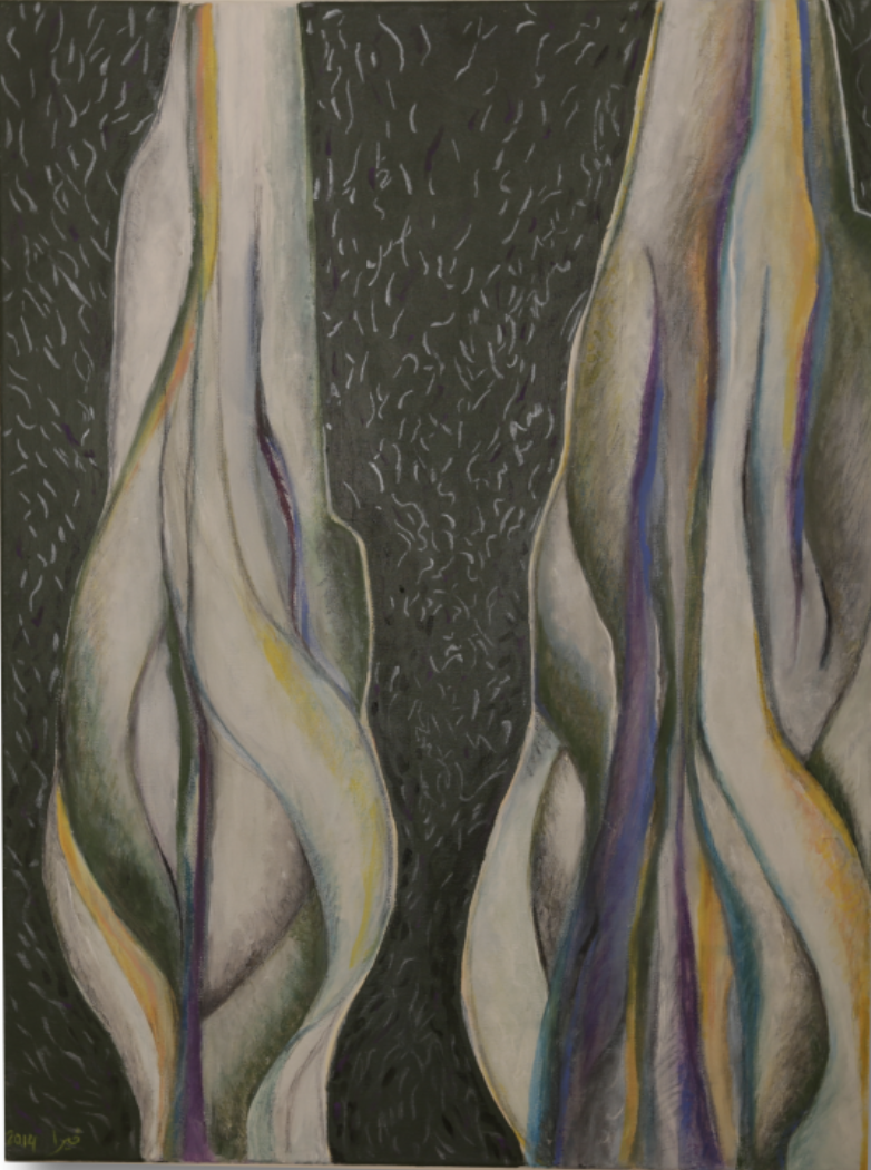 Vera Tamari , Towards
paradise I, Acrylic on Canvas ,&nbsp;80 x 60 cm .&nbsp;&nbsp;&nbsp;