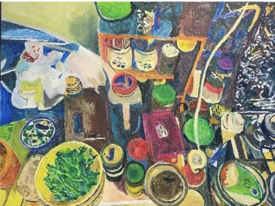 <span>&nbsp;Kitchens series# 4<br>Acrylic on canvas<br>50x 80cm&nbsp;<br>2021</span><br>