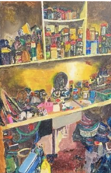 <span>&nbsp;Kitchens series #3<br>Acrylic on canvas<br>70x 50 cm<br>&nbsp;2021</span><br>