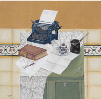 <span>ROYAL typewriter<br>&nbsp;Oil on canvas<br>74x77<br>2022</span><br>